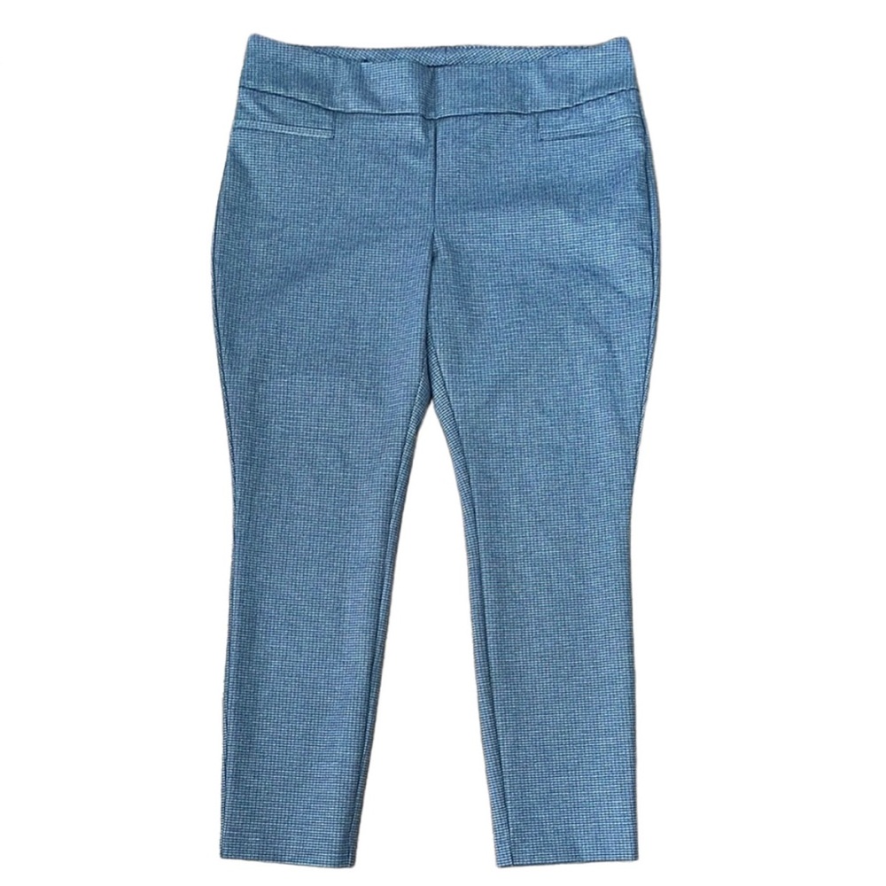 Dalia Small Pattern Pull-On Stretch Business Casual Pants